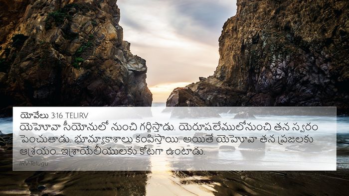 యోవేలు 3:16 TELIRV Bible Verse Image