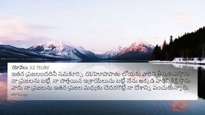 యోవేలు 3:2 TELIRV Bible Verse Image