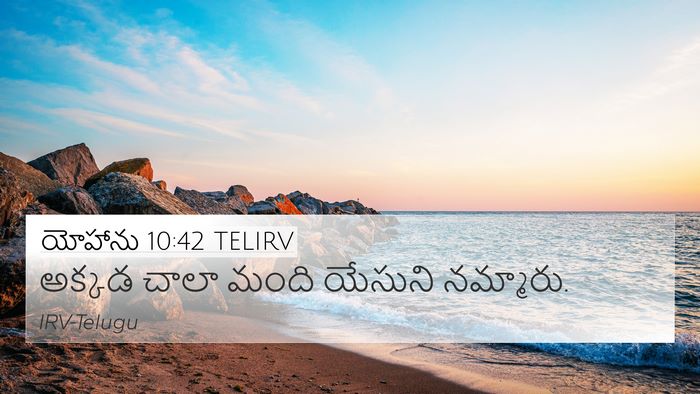 యోహాను 10:42 TELIRV 4K Wallpaper - అక్కడ చాలా మంది - 4K Wallpaper Bible Verse
