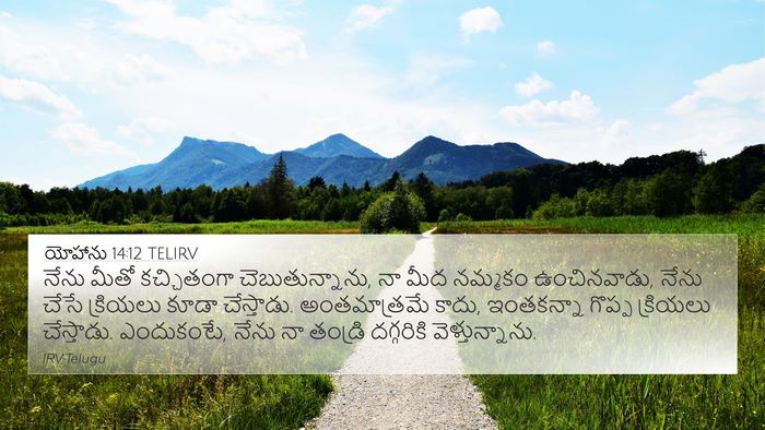 యోహాను 14:12 TELIRV Bible Verse Image