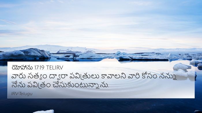 యోహాను 17:19 TELIRV Bible Verse Image