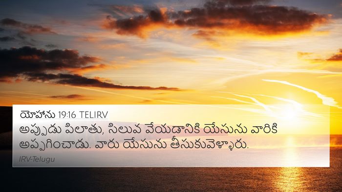 యోహాను 19:16 TELIRV Bible Verse Image