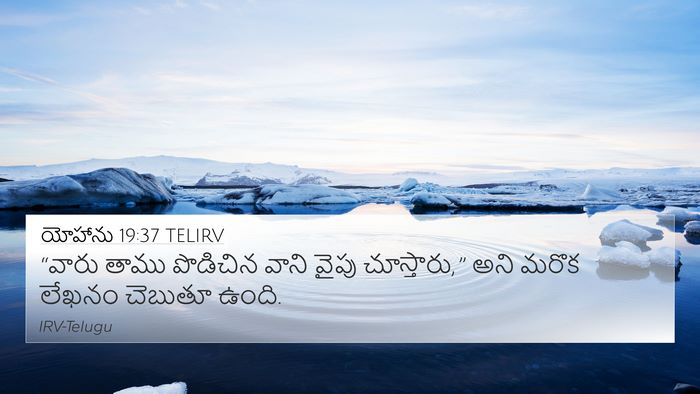 యోహాను 19:37 TELIRV Bible Verse Image