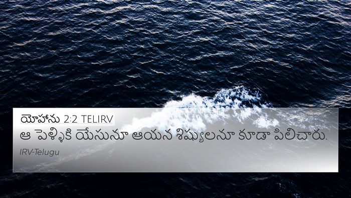 యోహాను 2:2 TELIRV Bible Verse Image