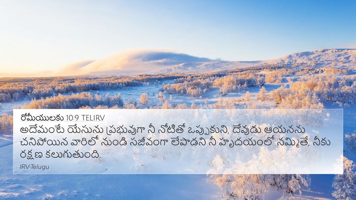 రోమీయులకు 10:9 TELIRV Bible Verse Image