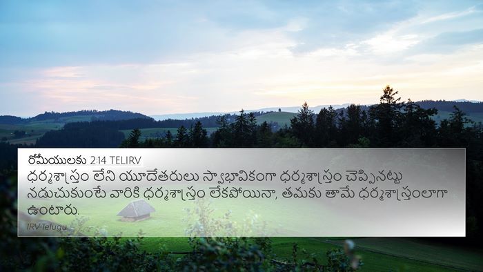 రోమీయులకు 2:14 TELIRV Bible Verse Image