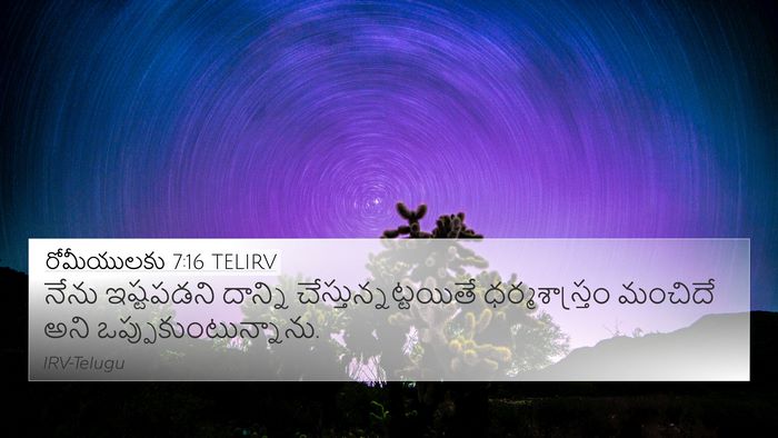 రోమీయులకు 7:16 TELIRV 4K Wallpaper - నేను ఇష్టపడని - 4K Wallpaper Bible Verse