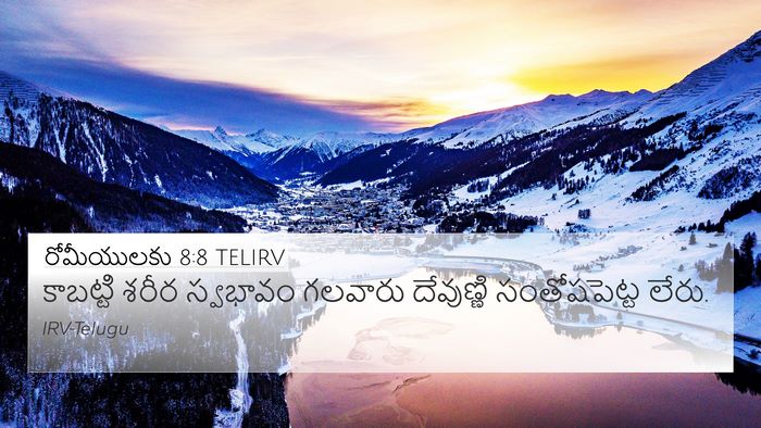 రోమీయులకు 8:8 TELIRV Bible Verse Image