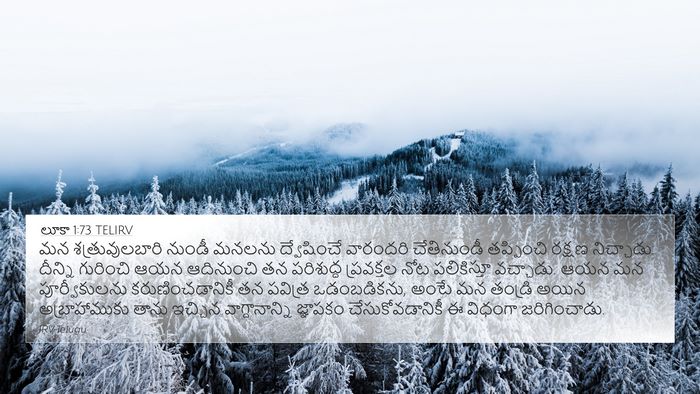 లూకా 1:73 TELIRV 4K Wallpaper - మన శత్రువులబారి - 4K Wallpaper Bible Verse