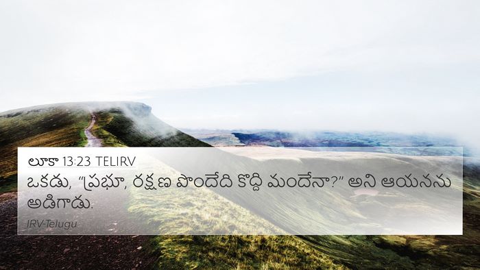 లూకా 13:23 TELIRV Bible Verse Image