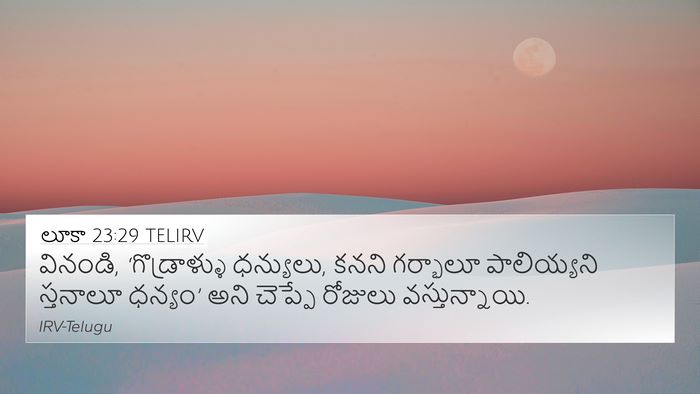 లూకా 23:29 TELIRV Bible Verse Image