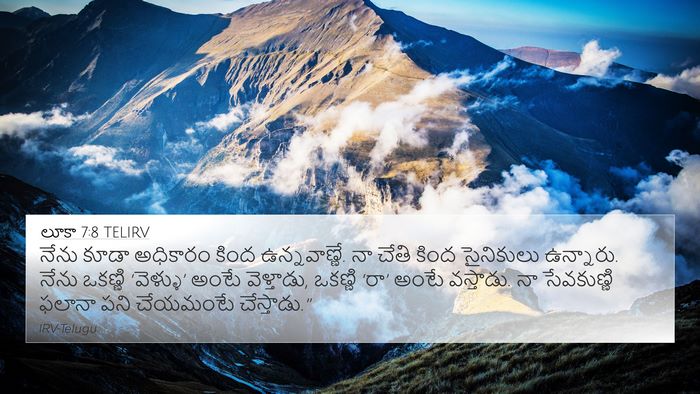 లూకా 7:8 TELIRV Bible Verse Image