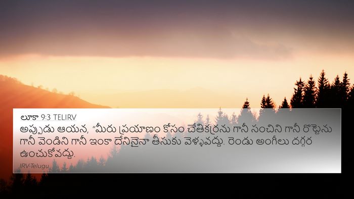 లూకా 9:3 TELIRV Bible Verse Image