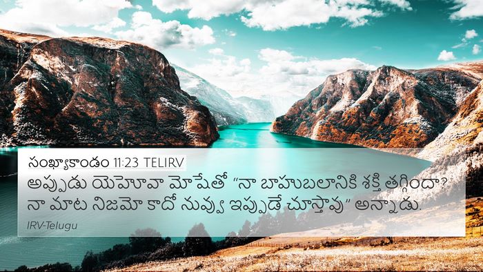 సంఖ్యాకాండం 11:23 TELIRV 4K Wallpaper - అప్పుడు యెహోవా - 4K Wallpaper Bible Verse