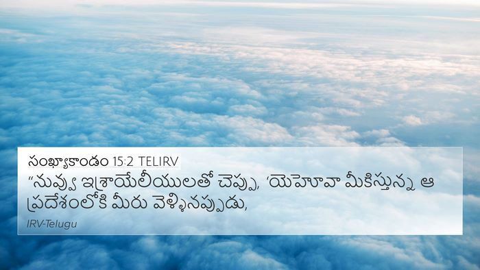 సంఖ్యాకాండం 15:2 TELIRV Bible Verse Image
