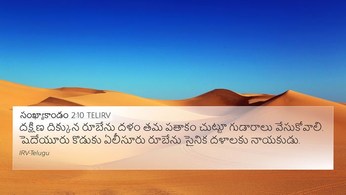 సంఖ్యాకాండం 2:10 TELIRV Bible Verse Image