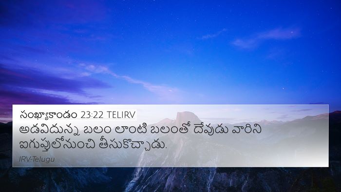 సంఖ్యాకాండం 23:22 TELIRV Bible Verse Image