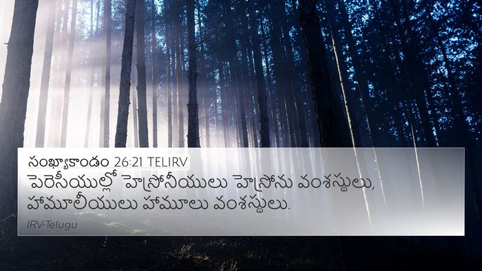 సంఖ్యాకాండం 26:21 TELIRV Bible Verse Image