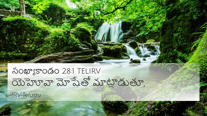 సంఖ్యాకాండం 28:1 TELIRV Bible Verse Image
