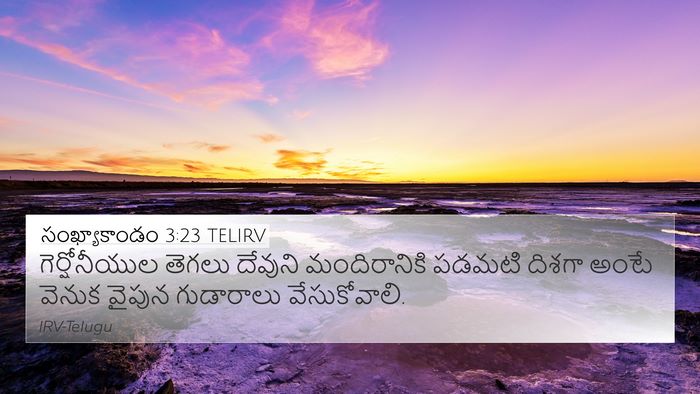 సంఖ్యాకాండం 3:23 TELIRV Bible Verse Image