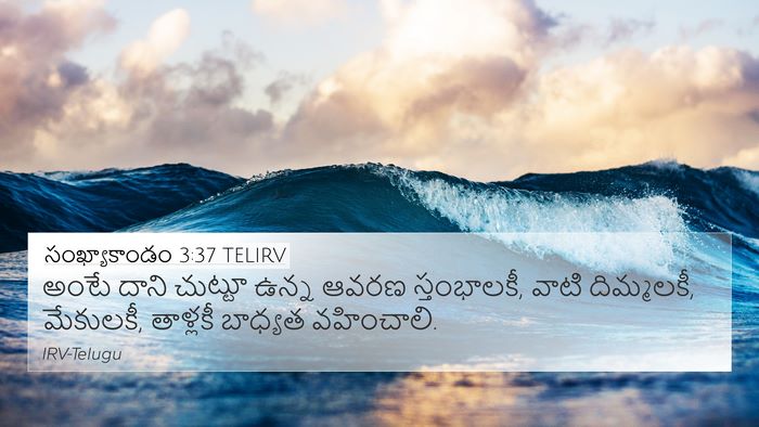 సంఖ్యాకాండం 3:37 TELIRV Bible Verse Image
