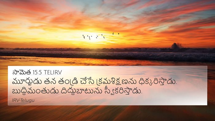 సామెత 15:5 TELIRV Bible Verse Image
