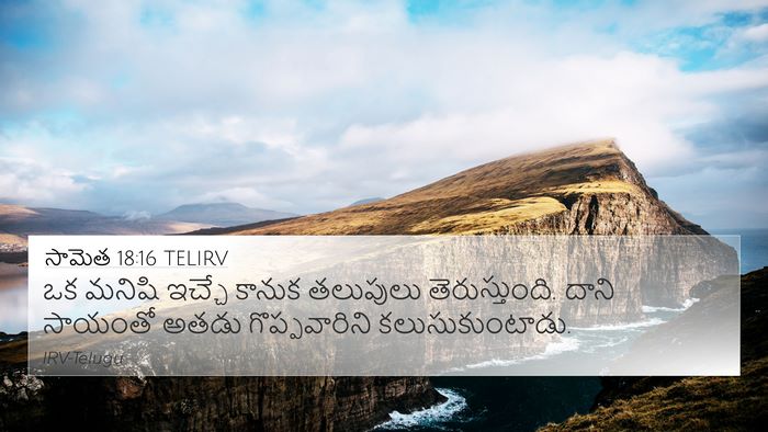 సామెత 18:16 TELIRV Bible Verse Image