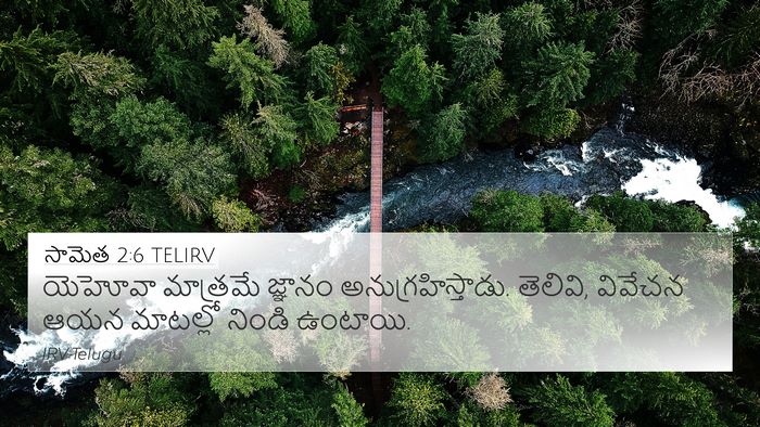 సామెత 2:6 TELIRV Bible Verse Image