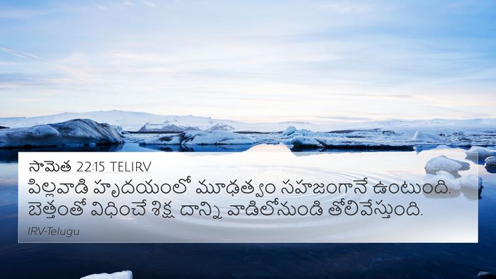 సామెత 22:15 TELIRV Bible Verse Image