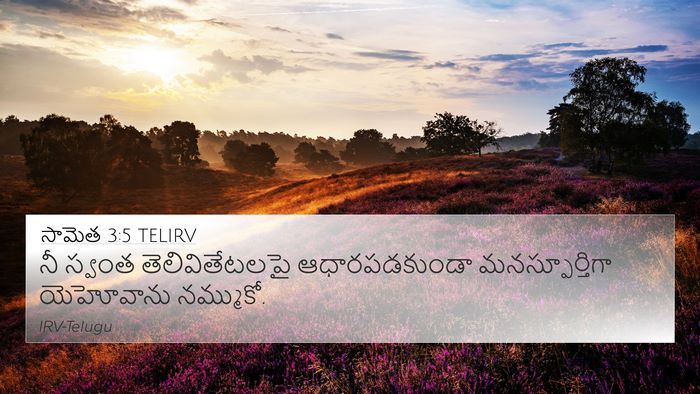 సామెత 3:5 TELIRV Bible Verse Image
