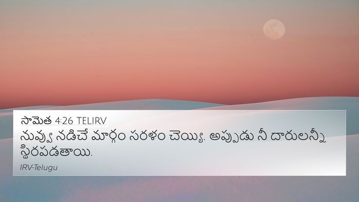 సామెత 4:26 TELIRV Bible Verse Image