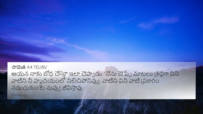 సామెత 4:4 TELIRV Bible Verse Image