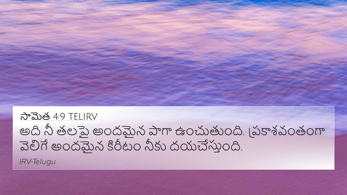 సామెత 4:9 TELIRV Bible Verse Image