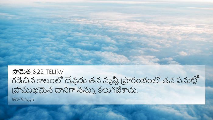 సామెత 8:22 TELIRV Bible Verse Image