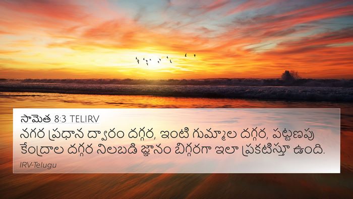 సామెత 8:3 TELIRV 4K Wallpaper - నగర ప్రధాన ద్వారం - 4K Wallpaper Bible Verse