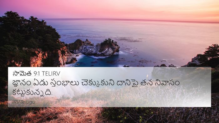 సామెత 9:1 TELIRV Bible Verse Image
