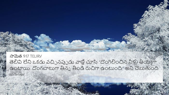 సామెత 9:17 TELIRV Bible Verse Image