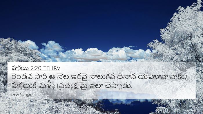 హగ్గయి 2:20 TELIRV Bible Verse Image