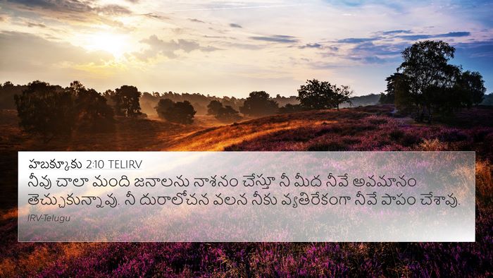 హబక్కూకు 2:10 TELIRV Bible Verse Image