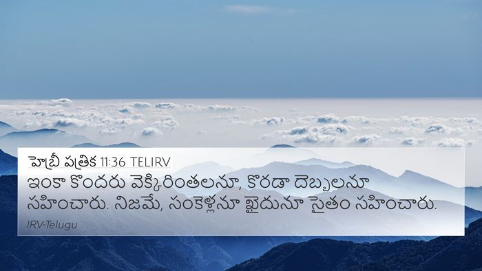 హెబ్రీ పత్రిక 11:36 TELIRV Bible Verse Image