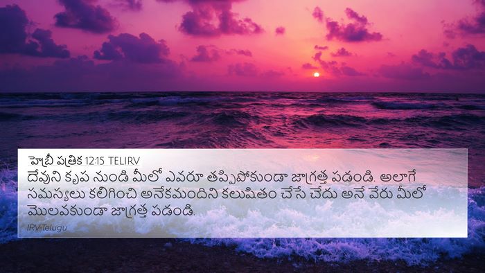హెబ్రీ పత్రిక 12:15 TELIRV Bible Verse Image