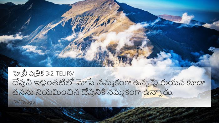 హెబ్రీ పత్రిక 3:2 TELIRV Bible Verse Image