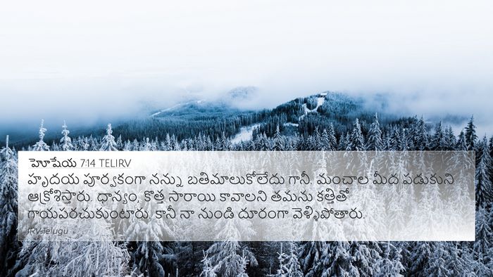 హోషేయ 7:14 TELIRV Bible Verse Image