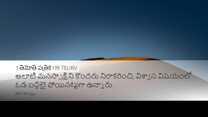 1 తిమోతి పత్రిక 1:19 TELIRV Bible Verse Image