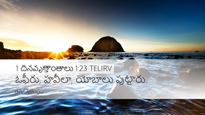 1 దినవృత్తాంతాలు 1:23 TELIRV Desktop Wallpaper - ఓఫీరు, హవీలా, - Desktop Bible Verse Wallpaper
