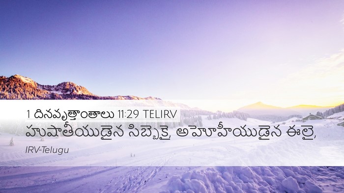 1 దినవృత్తాంతాలు 11:29 TELIRV Bible Verse Image