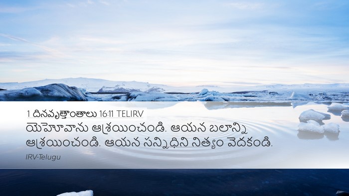 1 దినవృత్తాంతాలు 16:11 TELIRV Bible Verse Image