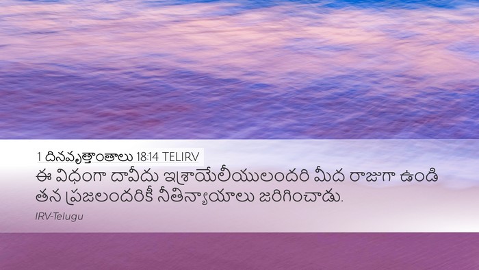 1 దినవృత్తాంతాలు 18:14 TELIRV Bible Verse Image