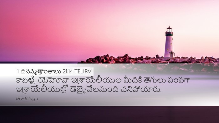 1 దినవృత్తాంతాలు 21:14 TELIRV Bible Verse Image