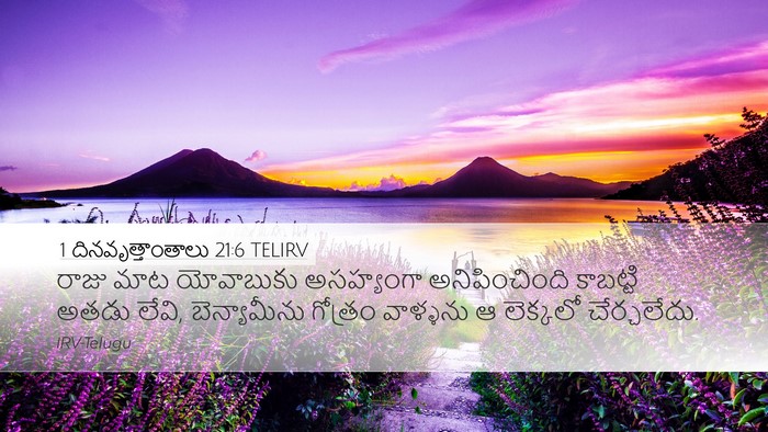 1 దినవృత్తాంతాలు 21:6 TELIRV Bible Verse Image